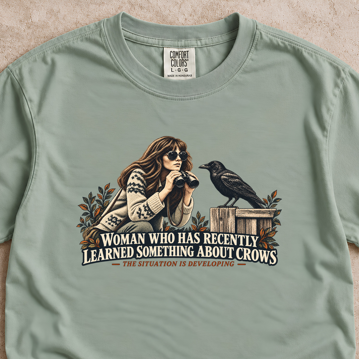 Woman Who Learned Something About Crows Shirt