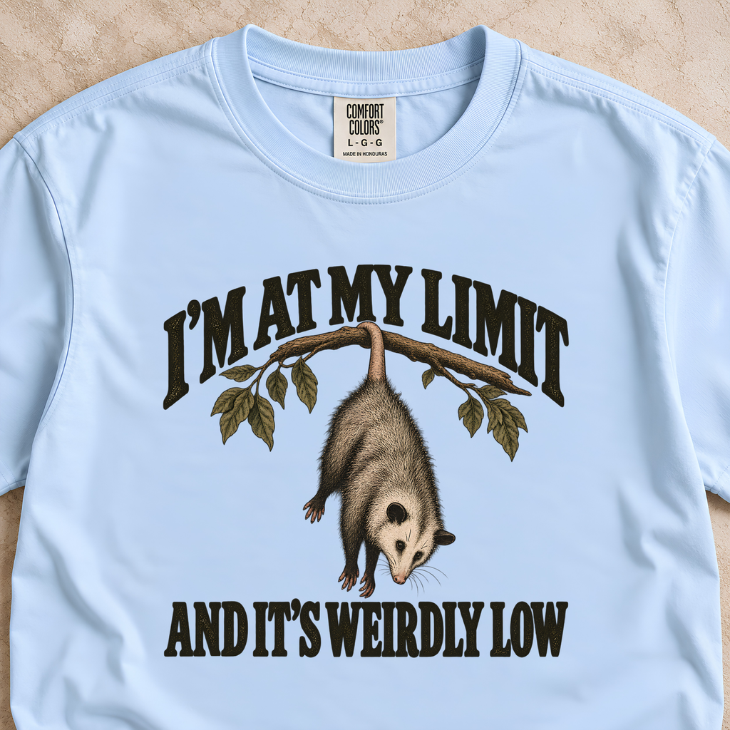 I'm at My Limit and It's Weirdly Low Shirt