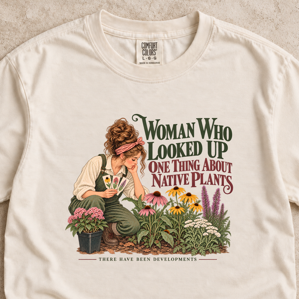 Woman Who Looked Up Native Plants Shirt