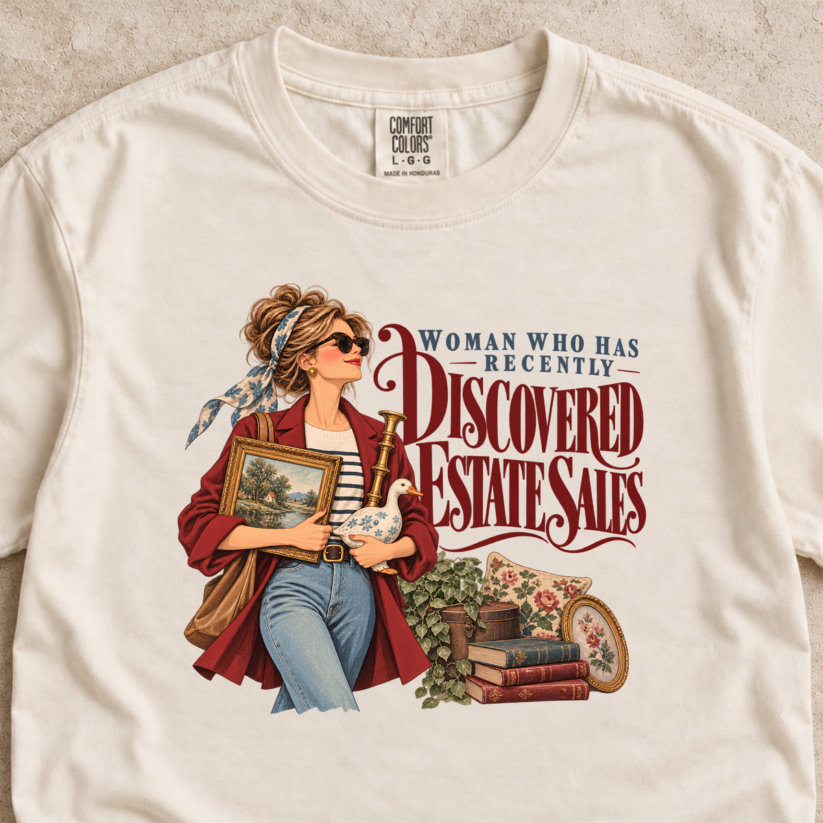 Woman Who Discovered Estate Sales Shirt