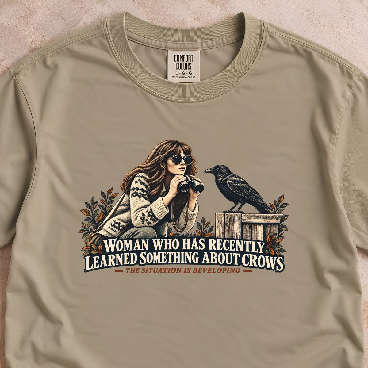 Woman Who Learned Something About Crows Shirt