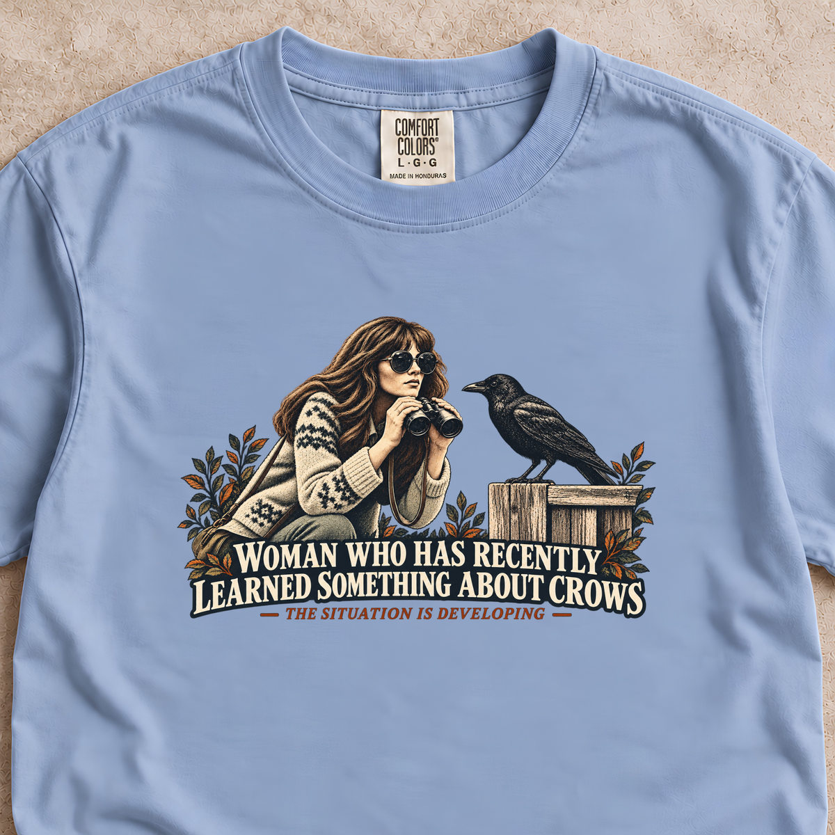 Woman Who Learned Something About Crows Shirt